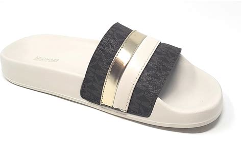 michael kors brandy slides|Michael Kors Brandy Slide Sandal, Light Cream, Size 10.